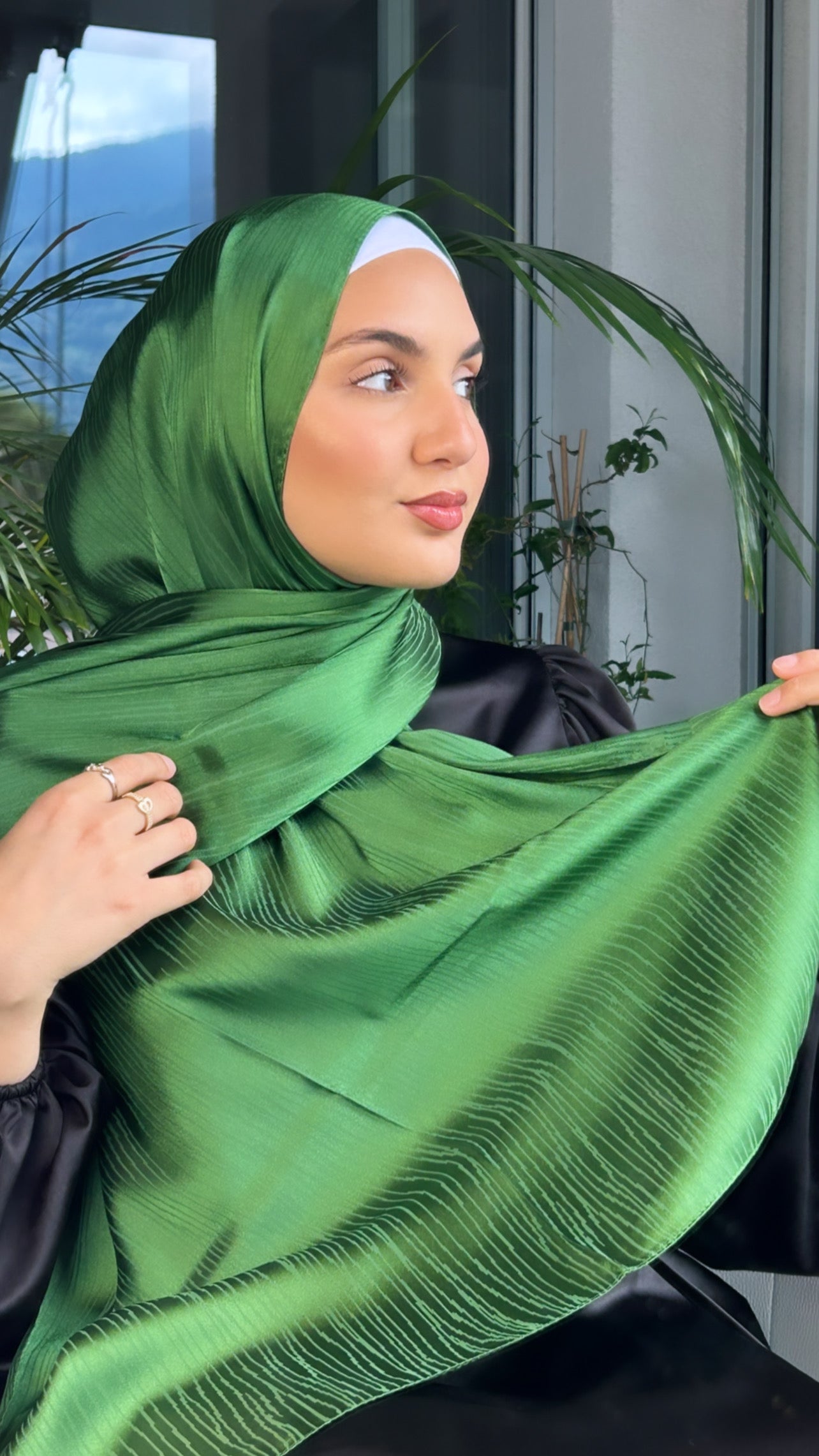 Zebra silk hijab