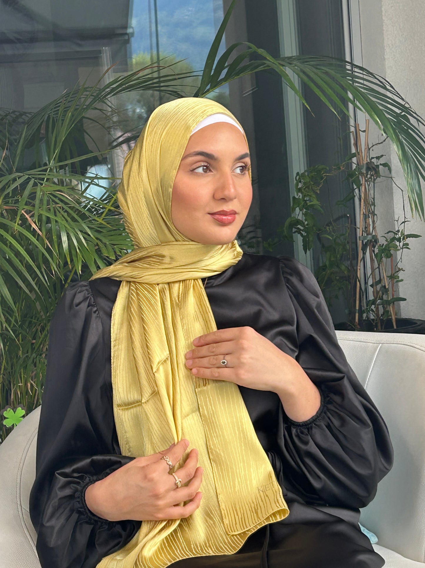Zebra silk hijab