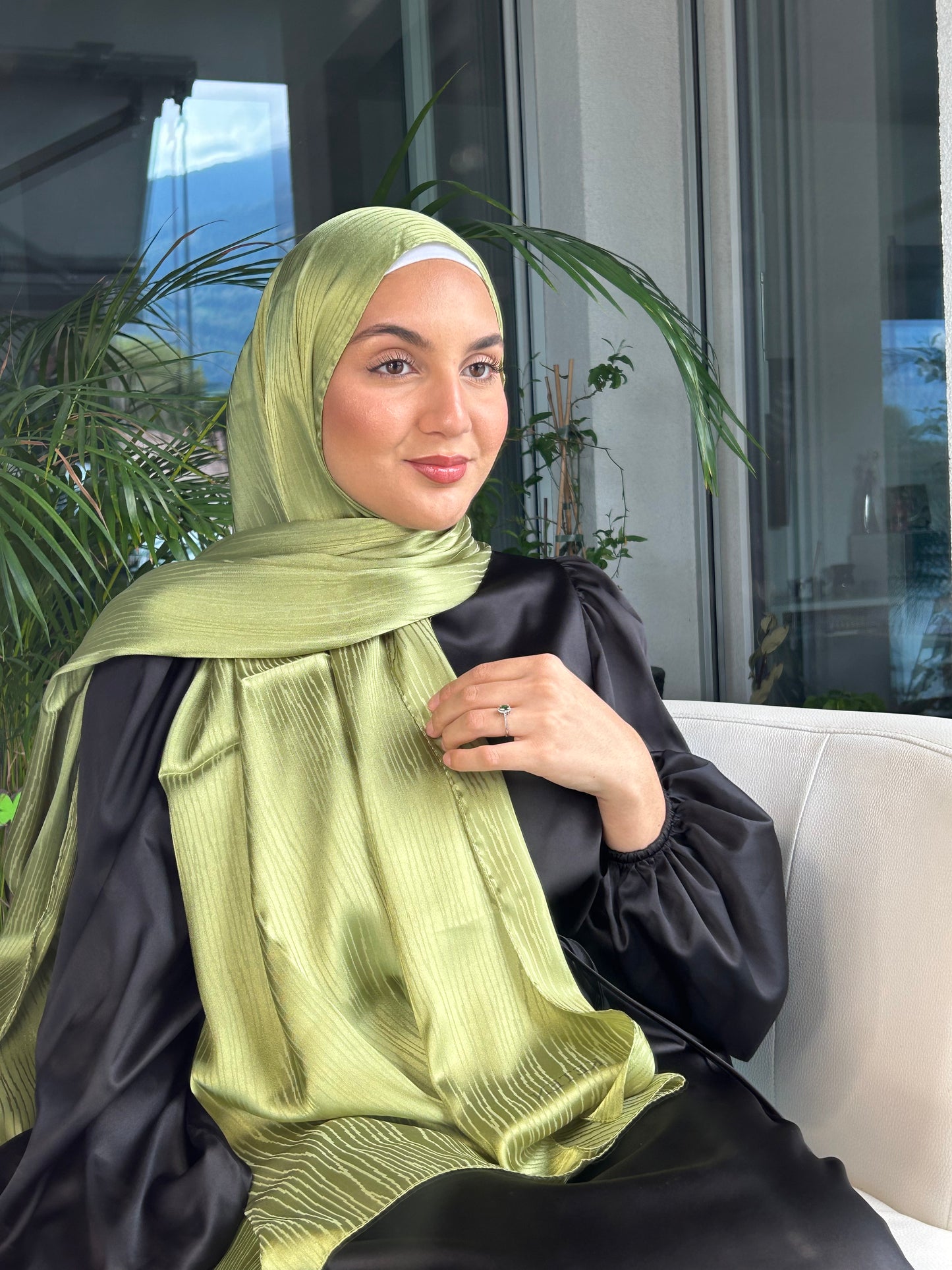 Zebra silk hijab